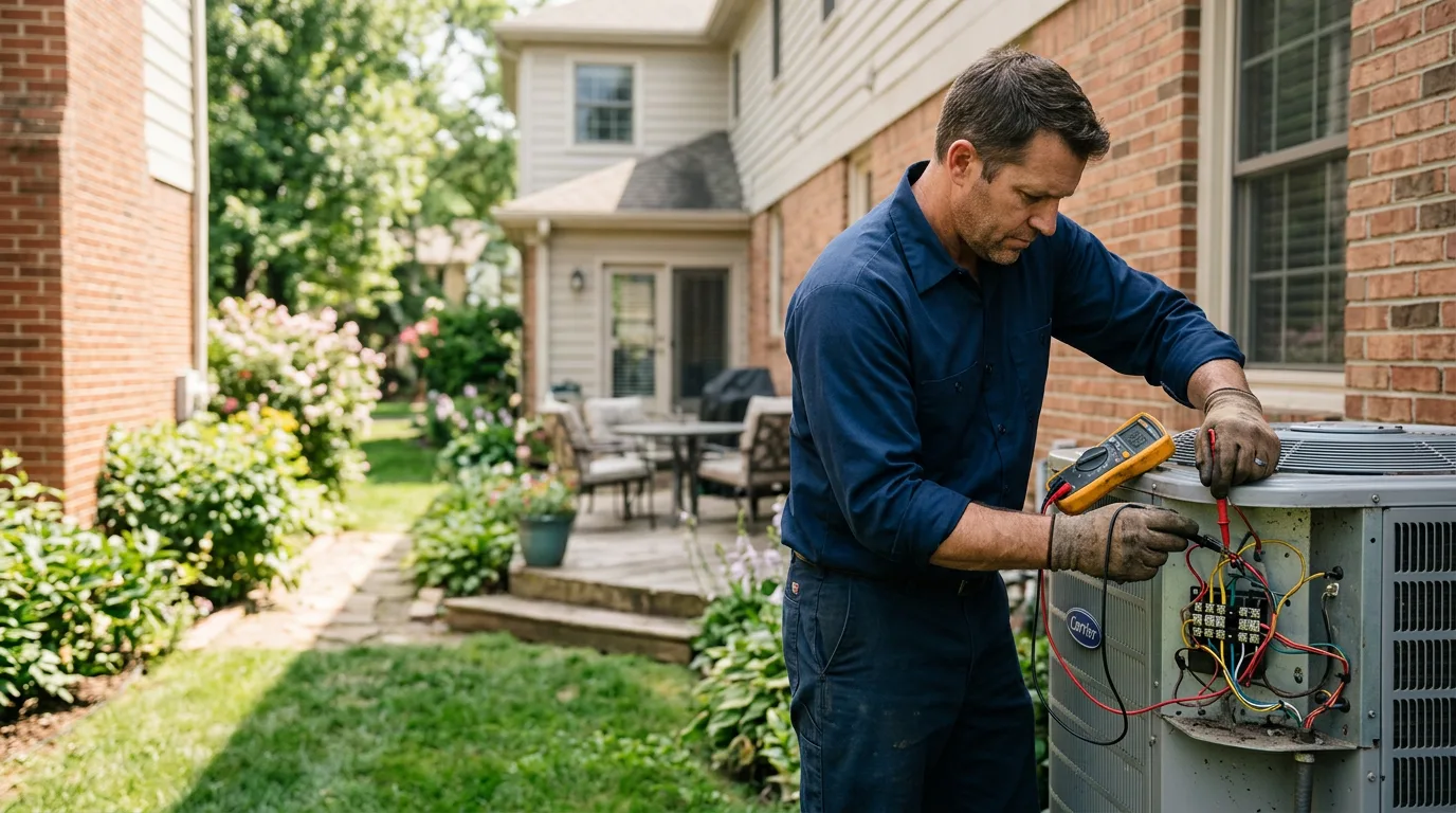 HVAC technician working near Williston, TN